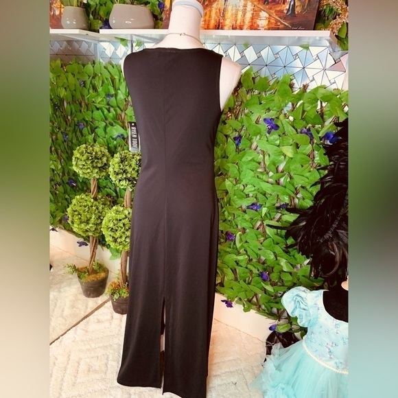 NWT Byer Too California Sleeveless Black Large Dress Long Maxi fit like S/M - Picture 8 of 11
